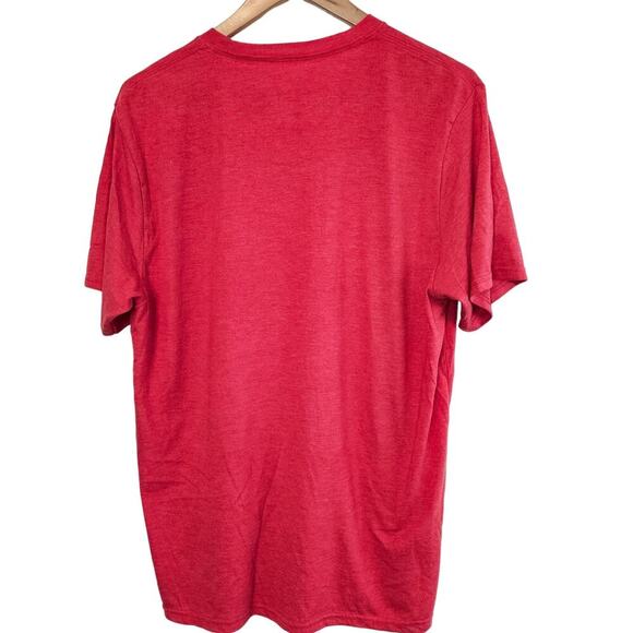 Texas Sucks T-Shirt Men XL Red White TXSUXS Boomer Sooner OU Oklahoma Fans - Picture 3 of 7